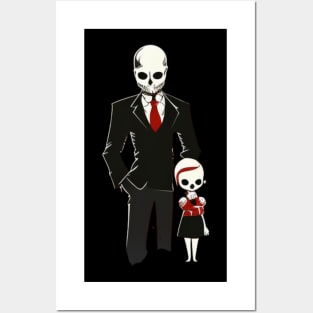 Father's Day elegant skull Posters and Art